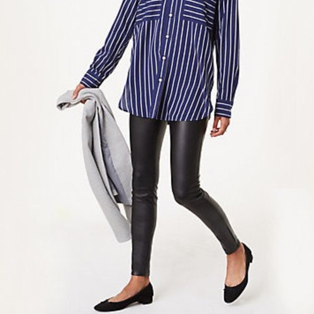 LOFT Faux Leather Leggings